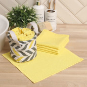 Полотенце Handmade цвет: желтый (30х30 см - 5 шт)