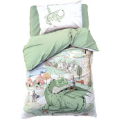 Детское постельное белье Dragon kingdom цвет: зеленый (1.5 сп)
