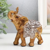 Сувенир Слон - попона с узорами (10х5х12 см)