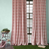 Классические шторы Алан цвет: розовый (170х270 см - 2 шт)