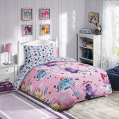 Детское постельное белье My Little Pony цвет: розовый, голубой (1.5 сп)