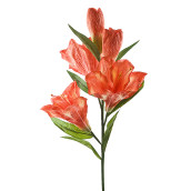 Цветок искусственный Гиппеаструм цвет: оранжевый