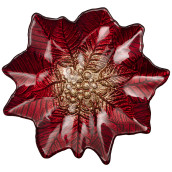 Блюдо Poinsettia red gold (21 см)