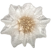 Блюдо Poinsettia white gold (27х26 см)