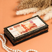 Шкатулка 5000 рублей (9х17х5 см)