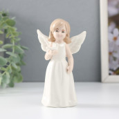 Сувенир Девочка-ангел с белой голубкой в руке (4х7х12 см)