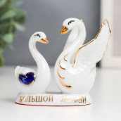 Сувенир Два лебедя - Большой любви (3х8х6 см)