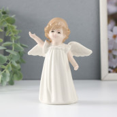 Сувенир Девочка-ангел в белом платье с протянутой ручкой (9х5х12 см)