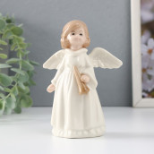 Сувенир Девочка-ангел с дудкой (9х9х13 см)