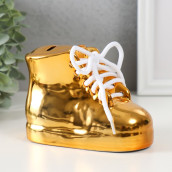 Копилка Золотой ботинок (13х6х10 см)