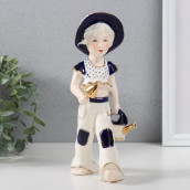 Сувенир Девочка с лейкой и лопаткой, в шляпке (8х11х21 см)