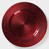 Тарелка Карамель. Красный (27х27х2 см)
