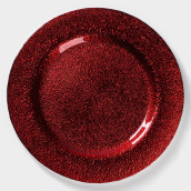Тарелка Карамель. Красный (34х34х3 см)