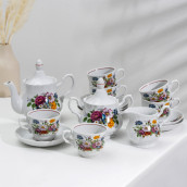 Чайный сервиз Букет цветов (15 предметов)