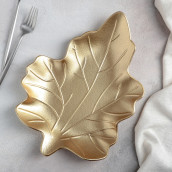 Блюдо Золотой лист (32х24х5 см)