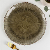 Тарелка Фейерверк цвет: серый (27х27х3 см)