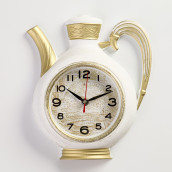 Часы Чайник цвет: белый (27х24 см)