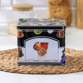 Банка для капсул Coffee цвет: черный (15х15х12 см)