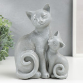 Сувенир Кошка с котёнком (17х12х21 см)