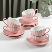 Чайный набор Вивьен цвет: розовый (200 мл)