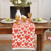 Дорожка на стол Red hearts (40х149 см)