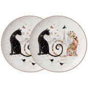 Набор тарелок Парижские коты (2 шт - 21 см)