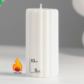 Ароматическая свеча Рельеф. Белая лилия (10 см)