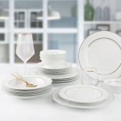 Набор посуды Gisella цвет: белый (24 предмета)