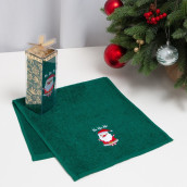 Полотенце Санта цвет: зеленый (30х60 см)