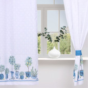 Классические шторы Olives цвет: белый (145х180 см - 2 шт)