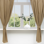 Классические шторы Sebela цвет: оливковый (130х180 см - 2 шт)