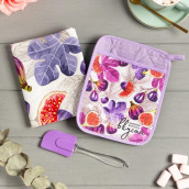 Кухонный набор Инжир цвет: фиолетовый (3 предмета)