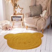 Декоративный коврик Тедди цвет: желтый (130х100 см)