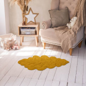 Декоративный коврик Ливз цвет: желтый (70х110 см)