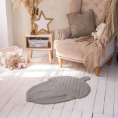 Декоративный коврик Скрэт цвет: светло-серый (75х100 см)