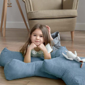 Декоративная подушка-игрушка Старс цвет: голубой