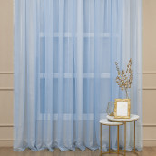 Классические шторы Sage цвет: голубой (600х290 см - 1 шт)