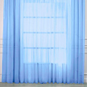 Классические шторы Pretty цвет: голубой (400х270 см - 1 шт)
