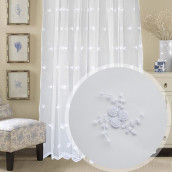 Классические шторы Baptist цвет: белый (300х270 см - 1 шт)