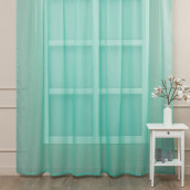 Классические шторы Mignon цвет: бирюзовый (300х270 см - 1 шт)