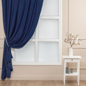 Классические шторы Jeanna цвет: синий (200х270 см - 1 шт)