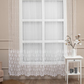 Классические шторы Шарин цвет: белый (300х270 см - 1 шт)