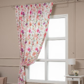 Классические шторы Tansy цвет: розовый (200х270 см - 1 шт)