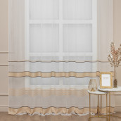 Классические шторы Bekki цвет: светло-коричневый (300х280 см - 1 шт)