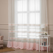 Классические шторы Aleksia цвет: розовый (300х280 см - 1 шт)