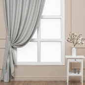 Классические шторы Sebela цвет: серый (200х270 см - 1 шт)
