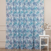 Классические шторы Trina цвет: бирюзовый (300х270 см - 1 шт)