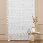 Классические шторы Linsi цвет: белый (145х270 см - 1 шт)