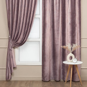 Классические шторы Delinda цвет: розовый (150х270 см - 2 шт)