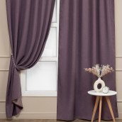 Классические шторы Sebela цвет: лиловый (150х270 см - 2 шт)
